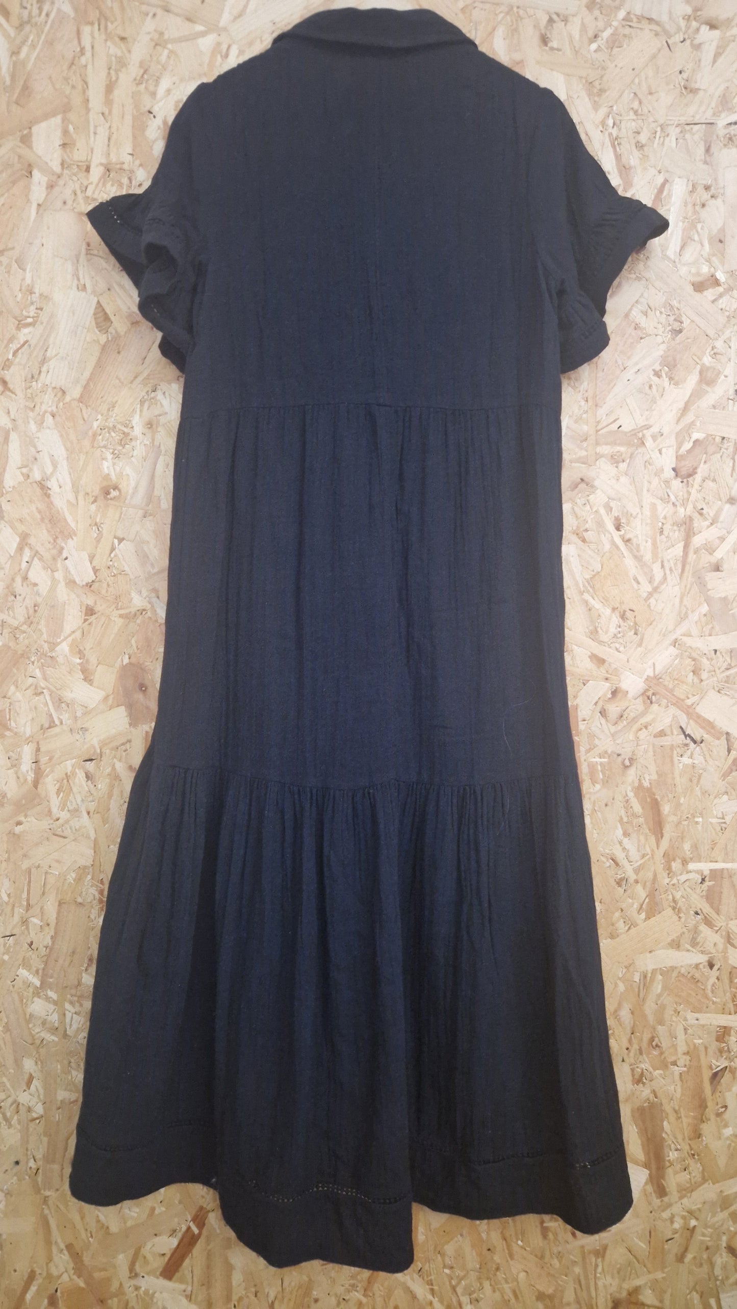 Preloved ME+EM Short Sleeve Open Collar Panelled Dress Size 10