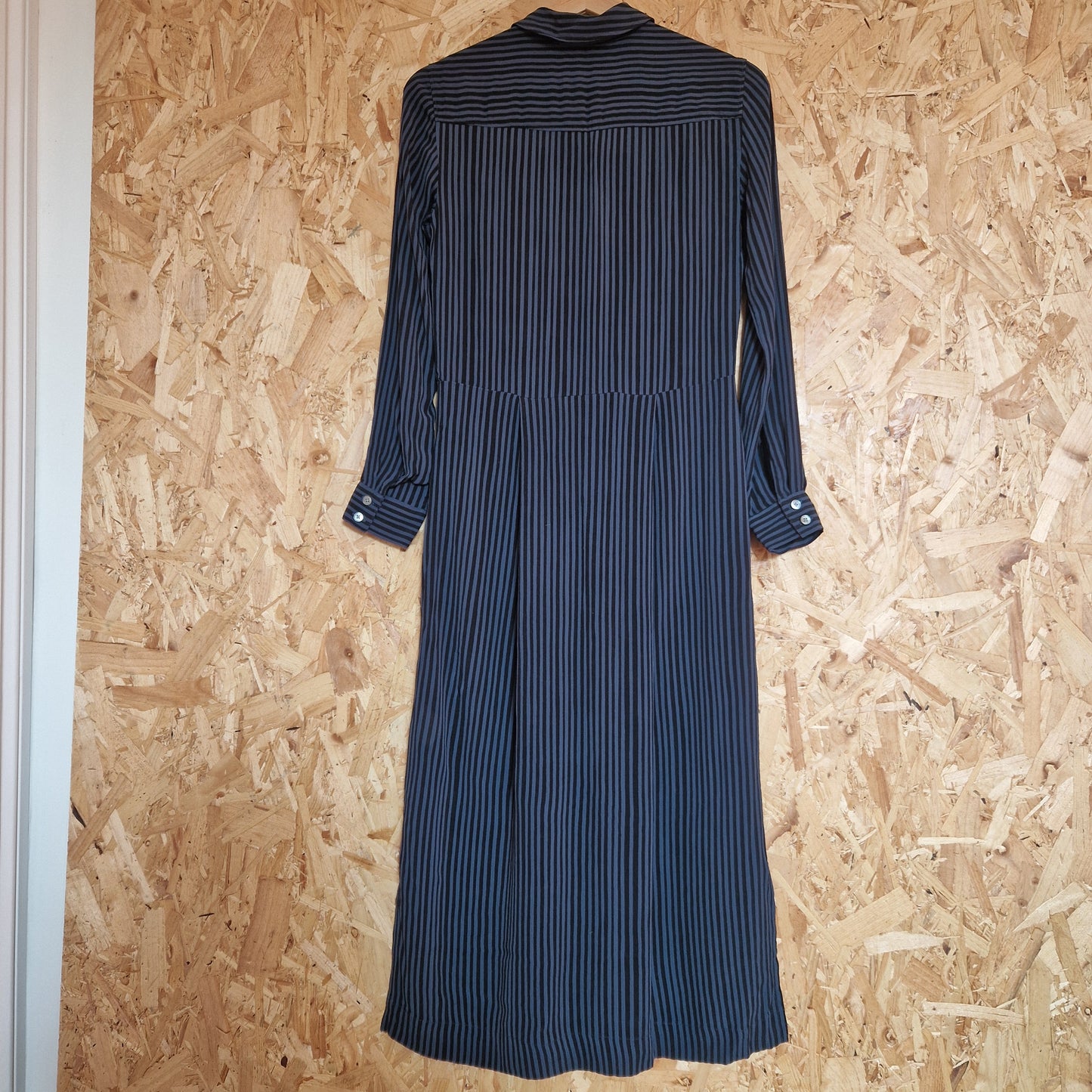 Preloved Toast Long Sleeve Striped Shirtdress Size 8