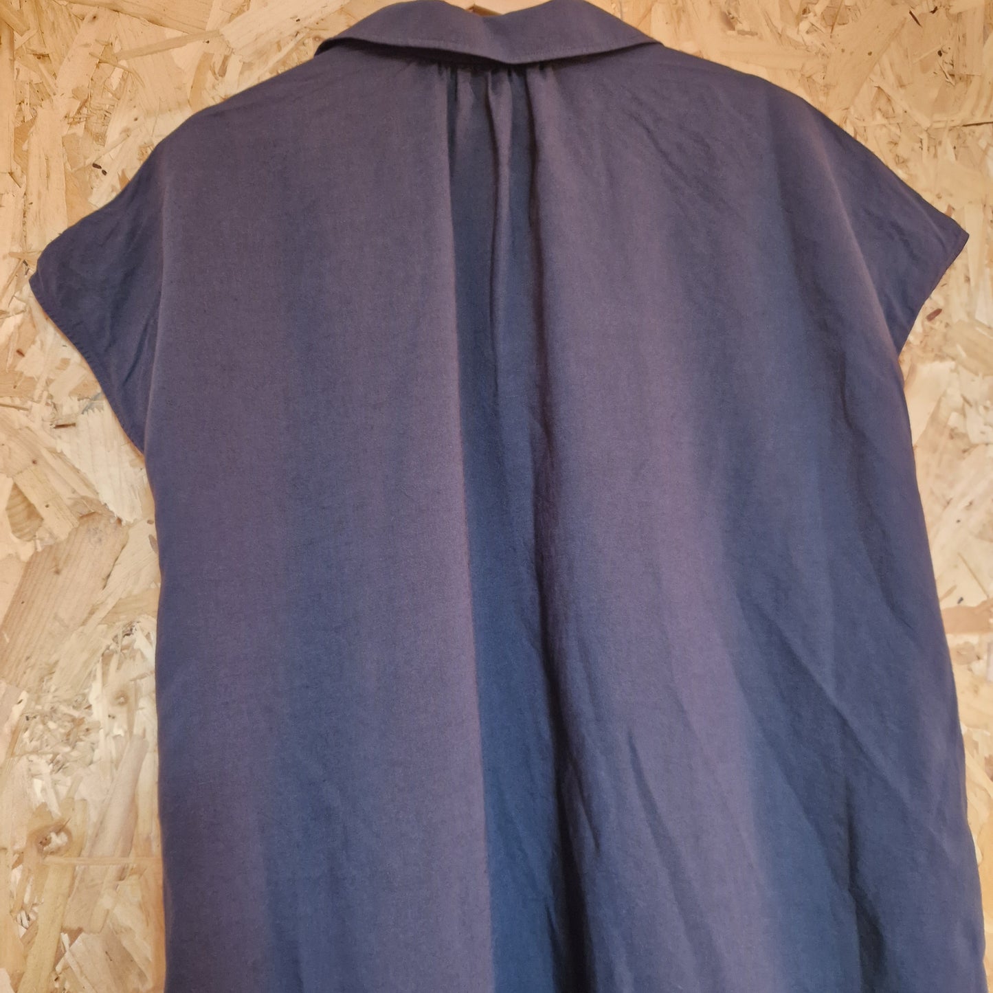 Preloved Uniqlo Cap Sleeve Open Collar Oversized Dress Size Small