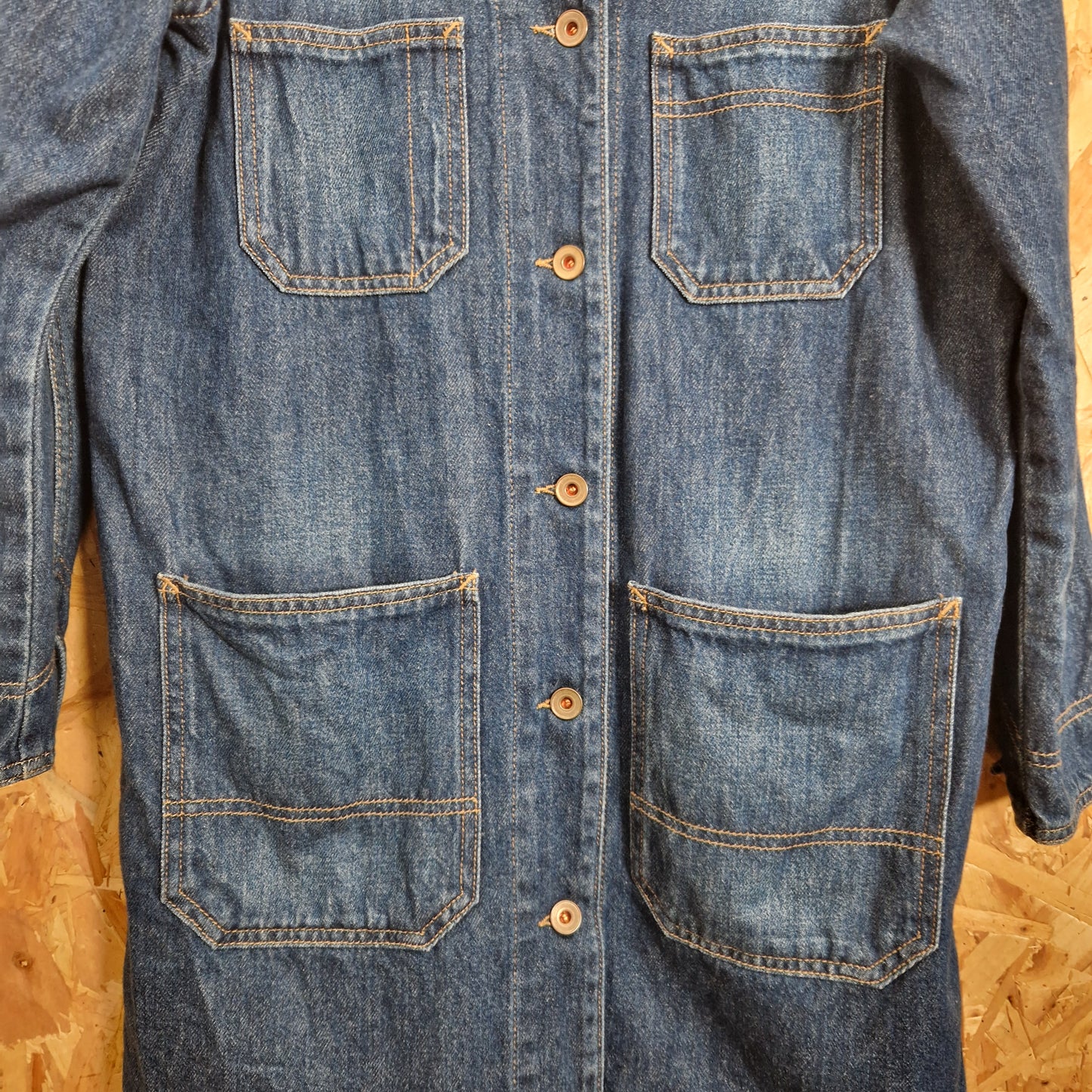 Preloved Bellerose Denim Coat Dress Size 8