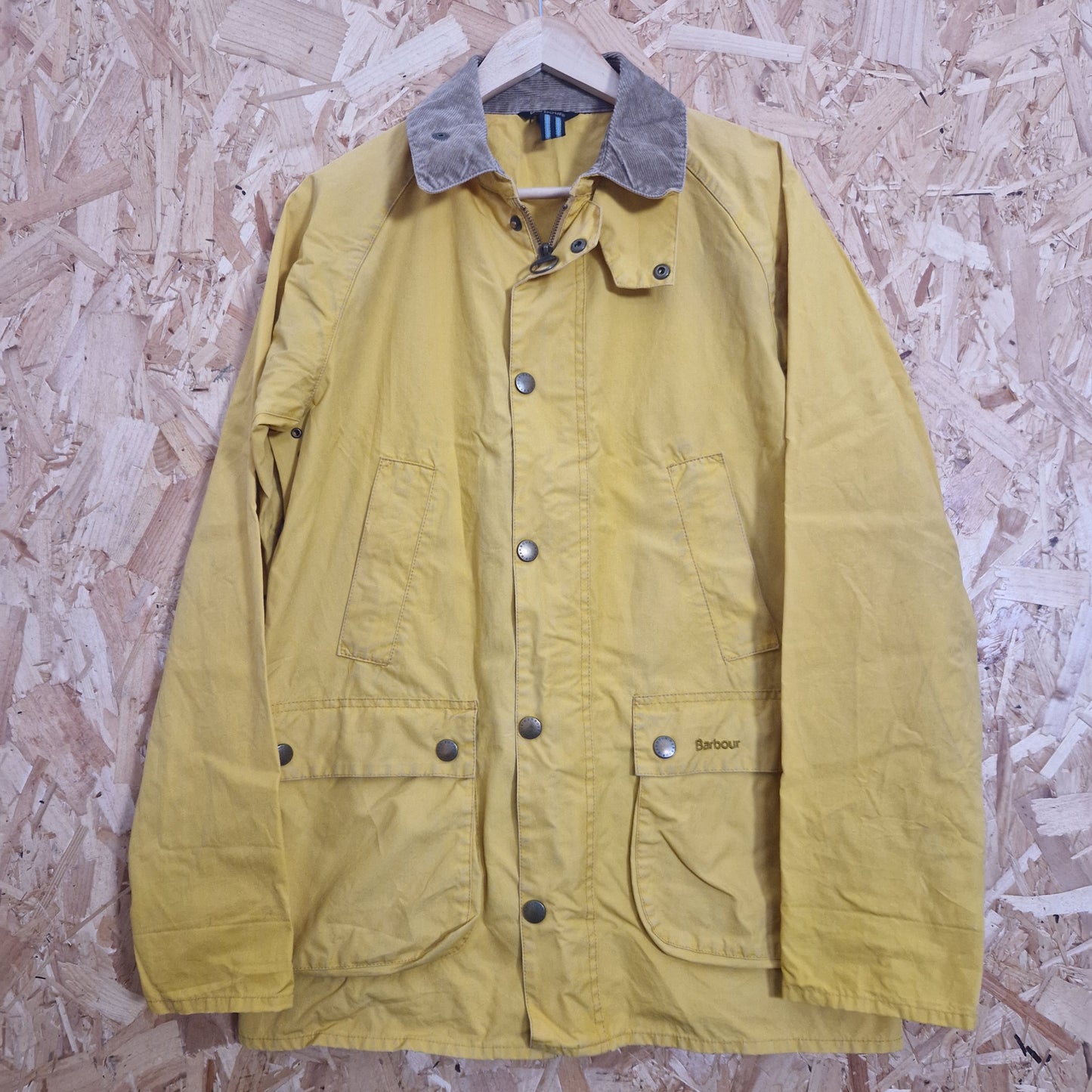 Preloved Barbour Cord Collar Unlined Jacket Size Medium