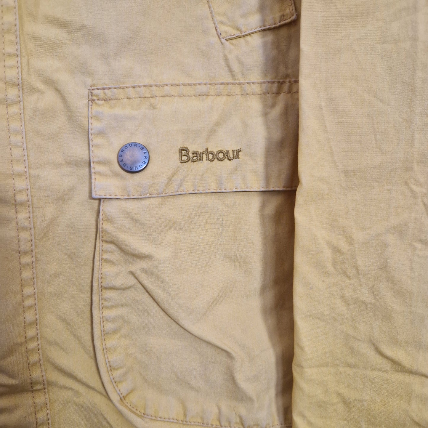 Preloved Barbour Cord Collar Unlined Jacket Size Medium