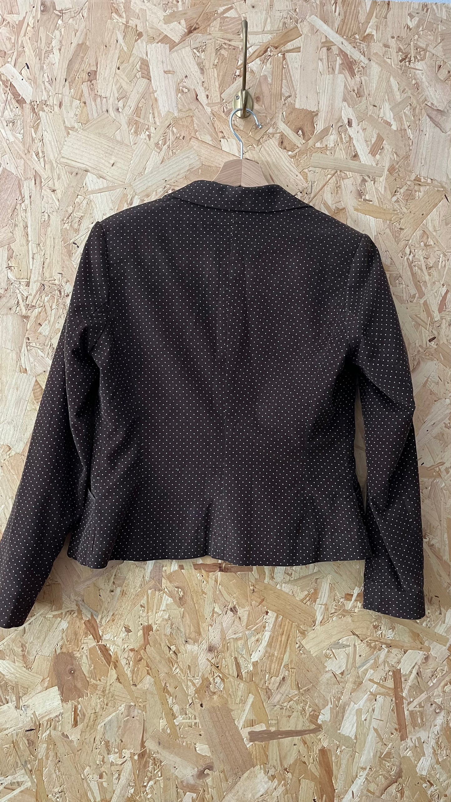 Preloved H&M Spotted Front Tie Jacket Size 12