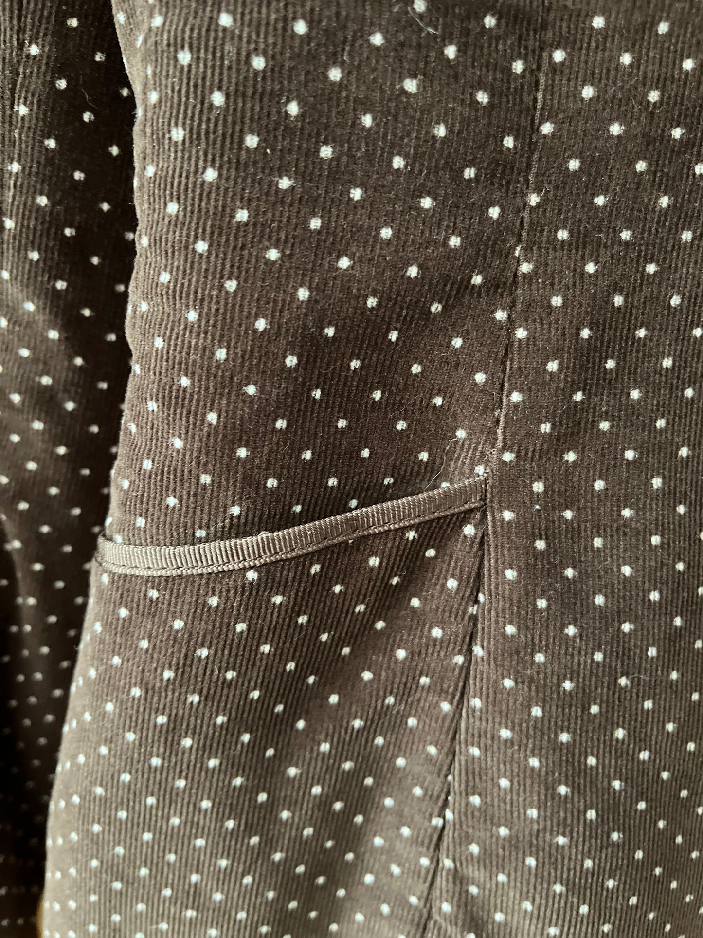 Preloved H&M Spotted Front Tie Jacket Size 12