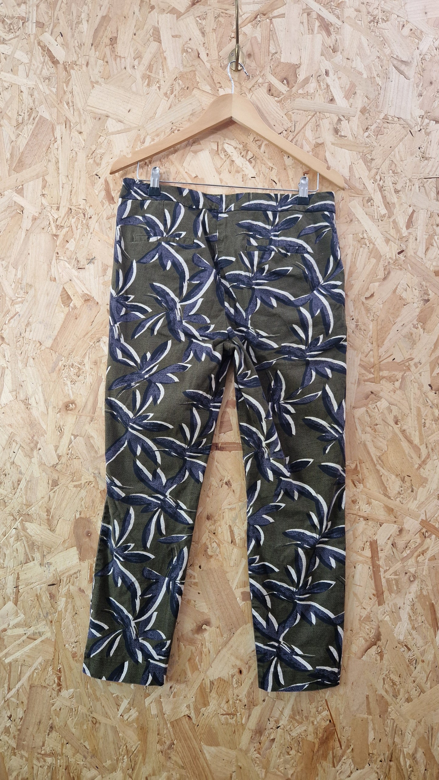 Preloved Monsoon Tapered Printed Trousers Size 12