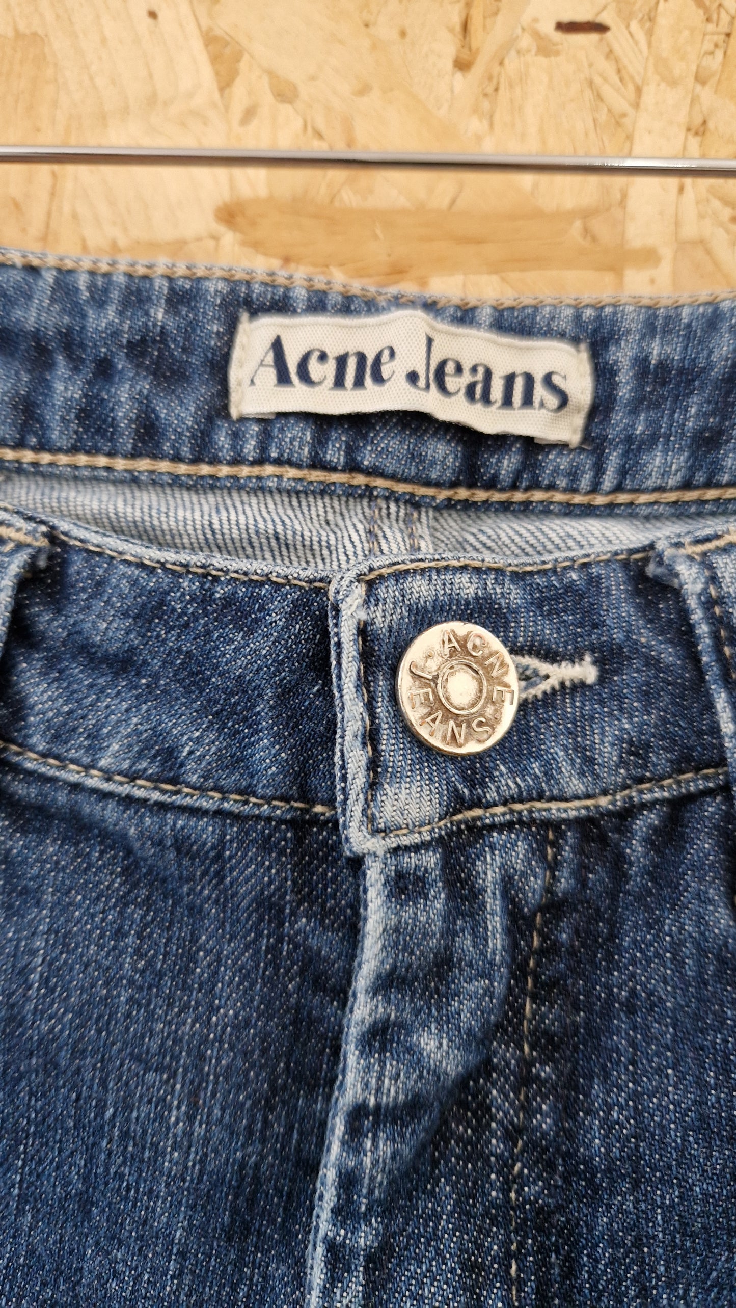 Preloved Acne Stonewash Straight Leg Jeans Waist 27 Length 32
