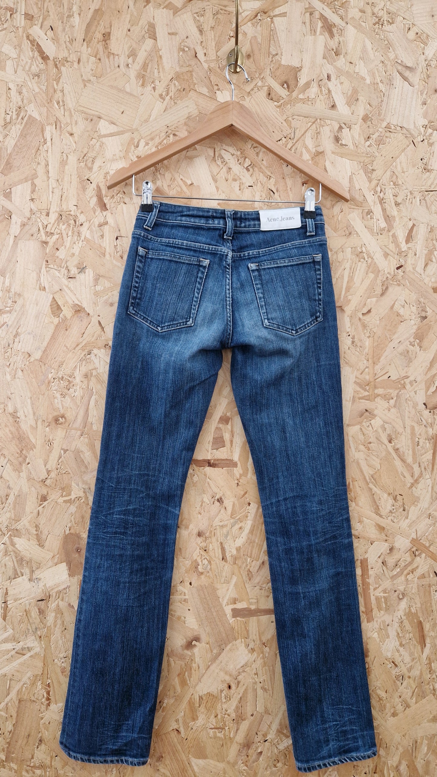 Preloved Acne Stonewash Straight Leg Jeans Waist 27 Length 32
