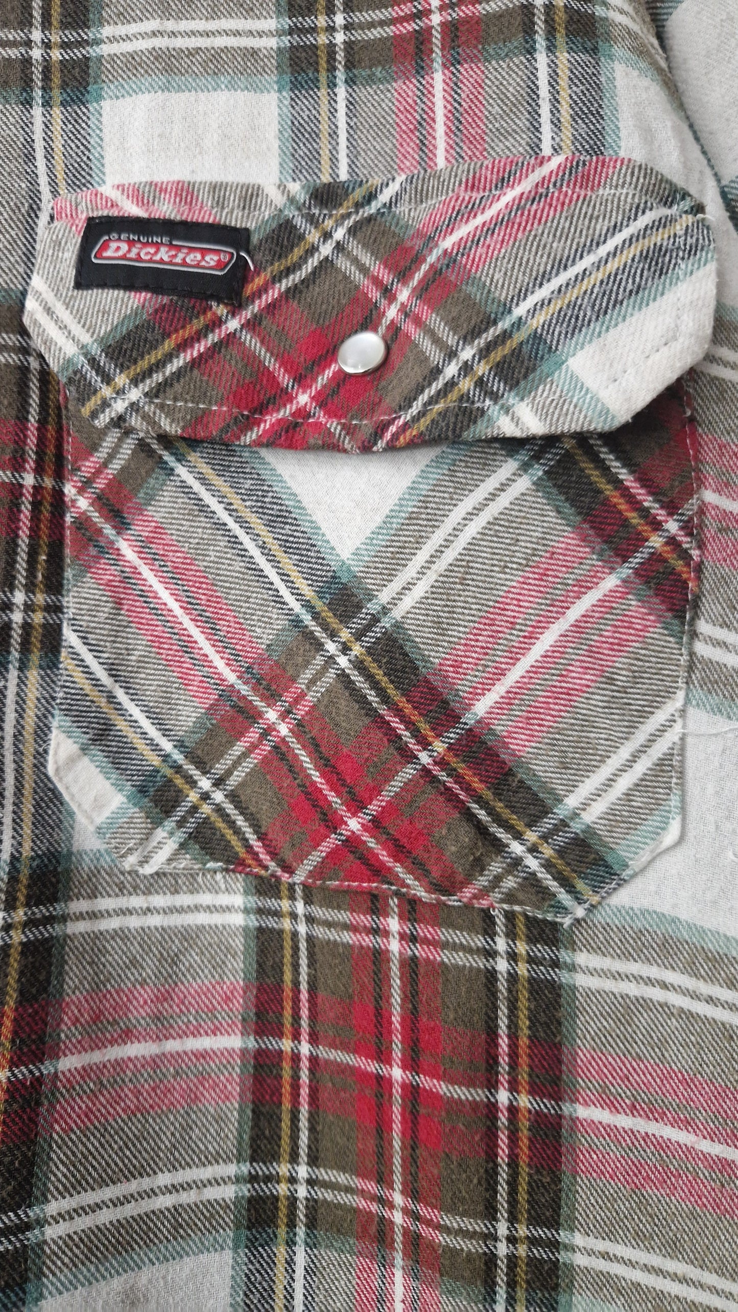 Preloved Dickies Padded Checked Overshirt Size X-Large