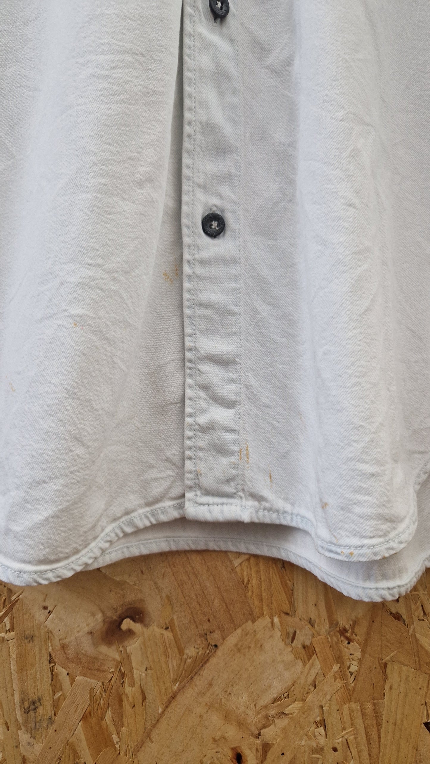 Preloved Calvin Klein Bleached Denim Shirt XL