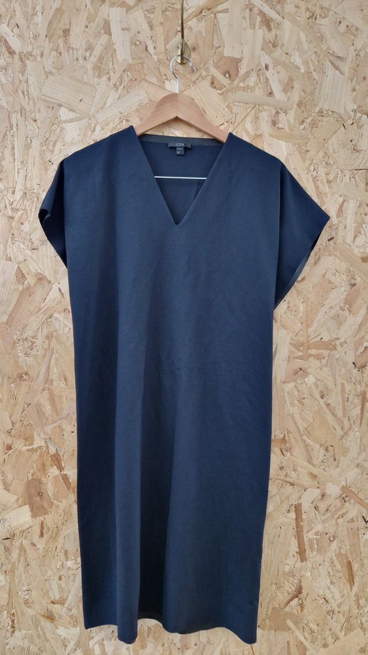 Preloved Cos V-Neck Dress with Elastic Back Belt Size Medium