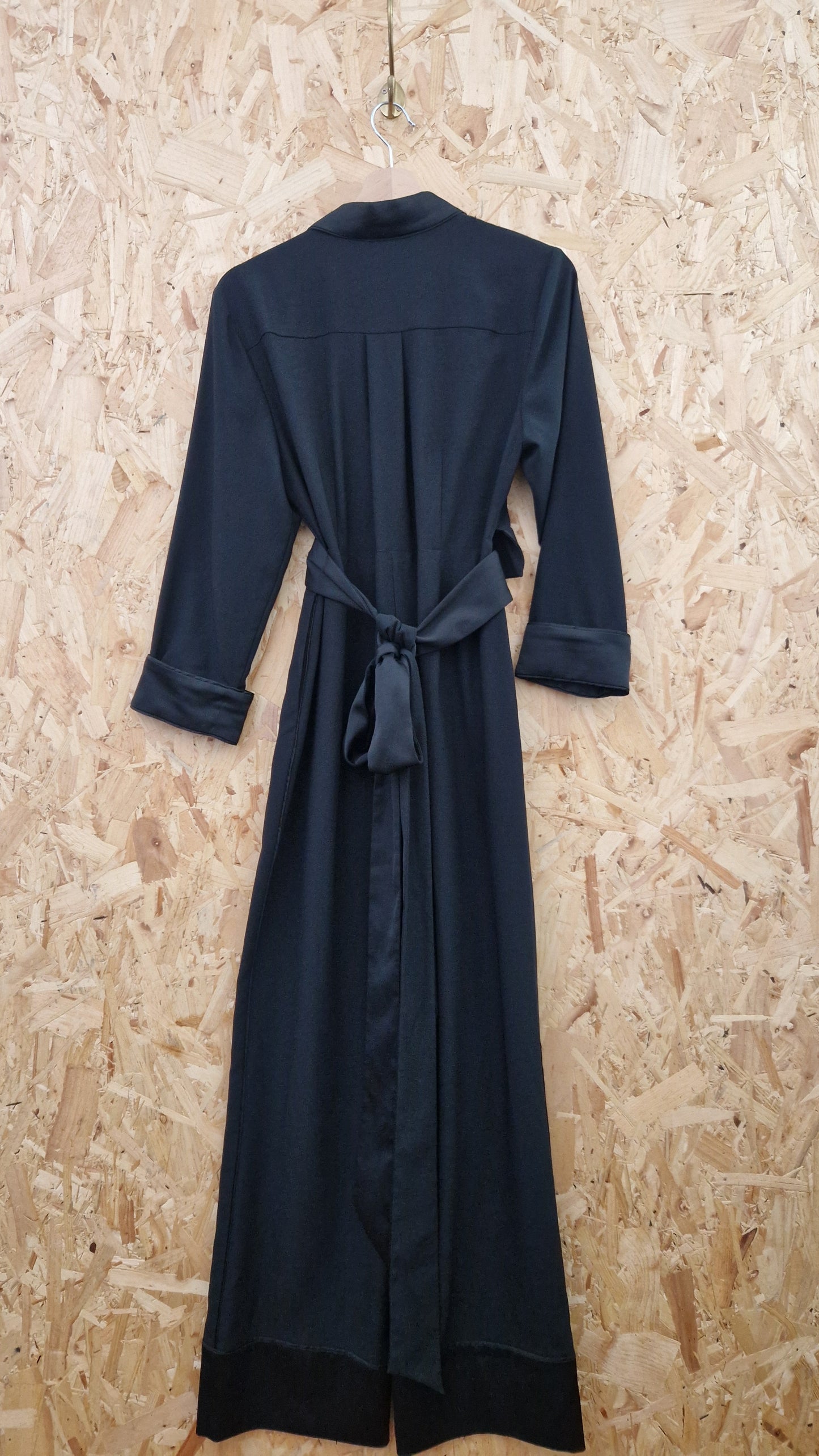 Preloved Diane Von Furstenburg 'Tux Style' Jumpsuit Size 10