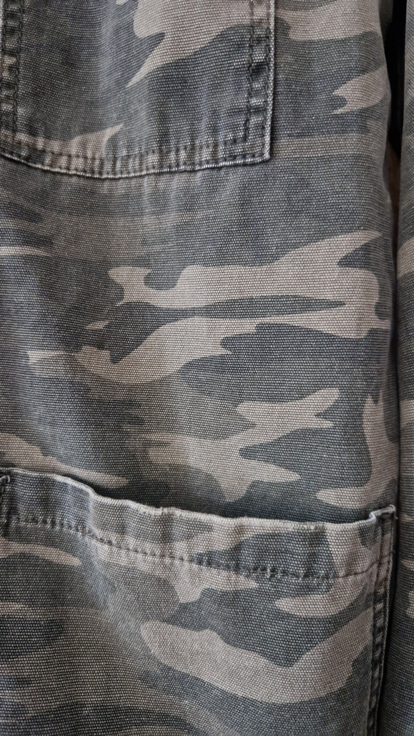 Preloved Topshop Tall Camouflage Print Shacket Size 8