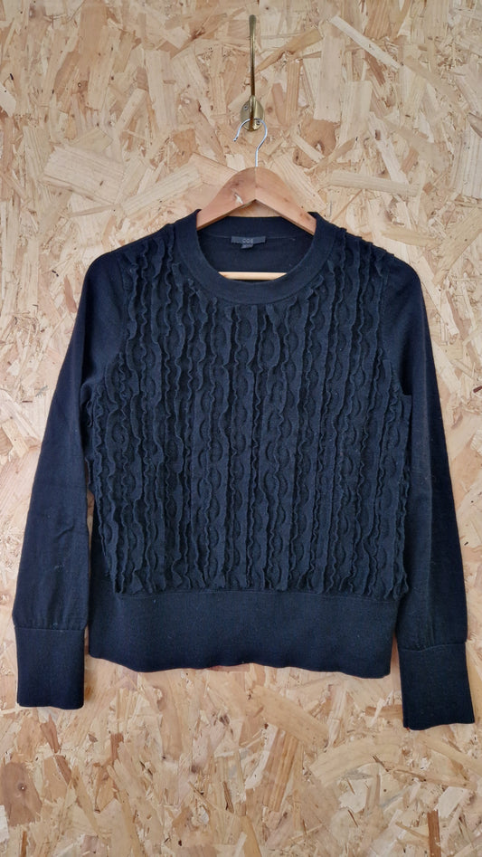 Preloved COS Frill Front Long Sleeve Jumper