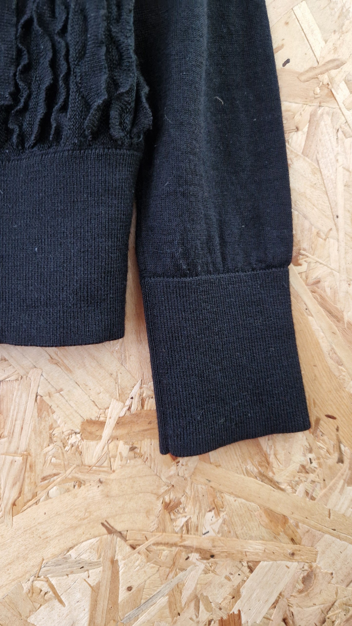 Preloved COS Frill Front Long Sleeve Jumper