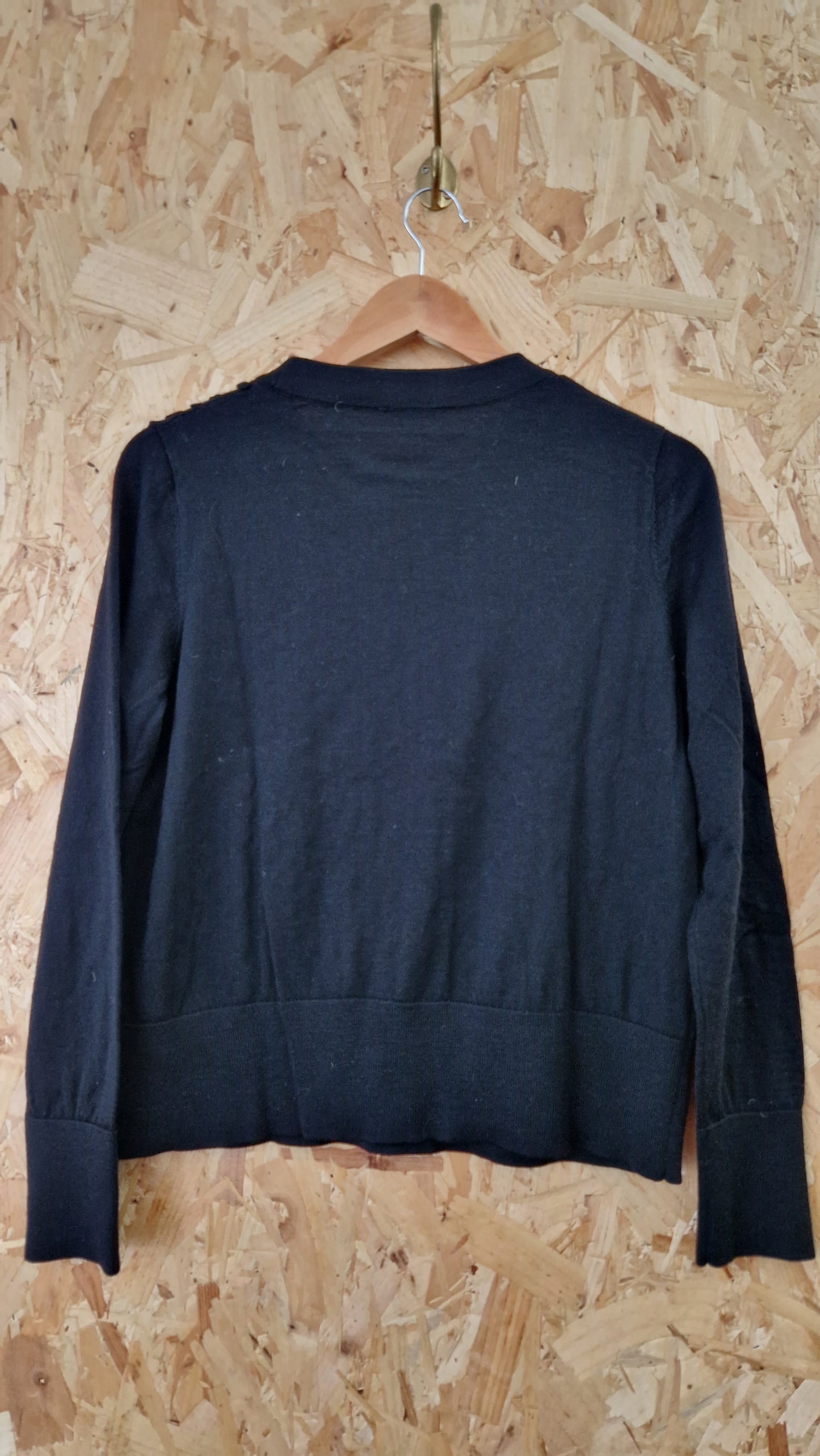 Preloved COS Frill Front Long Sleeve Jumper