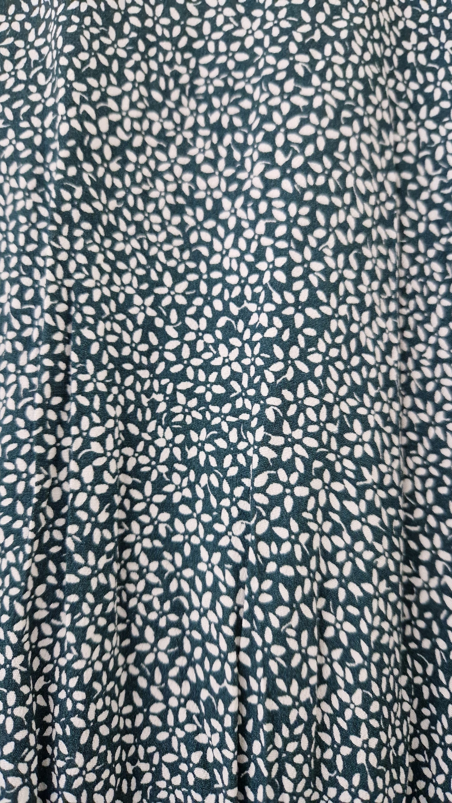 Preloved & Other Stories Short Sleeve Floral Short Dress with Elasticated Waist Size 12 Eu Size 40