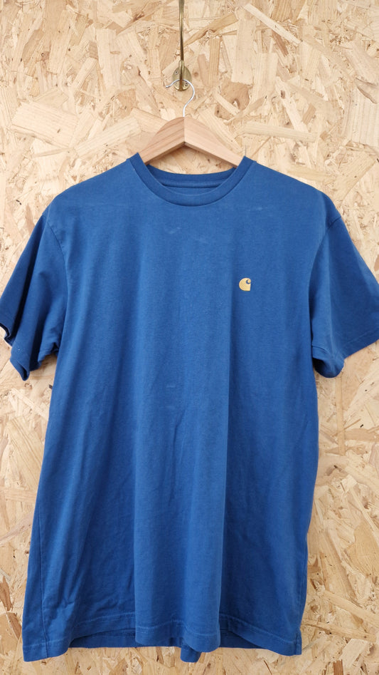 Preloved Carhartt Short Sleeve Tee with Embroidered Chest Logo Size Medium