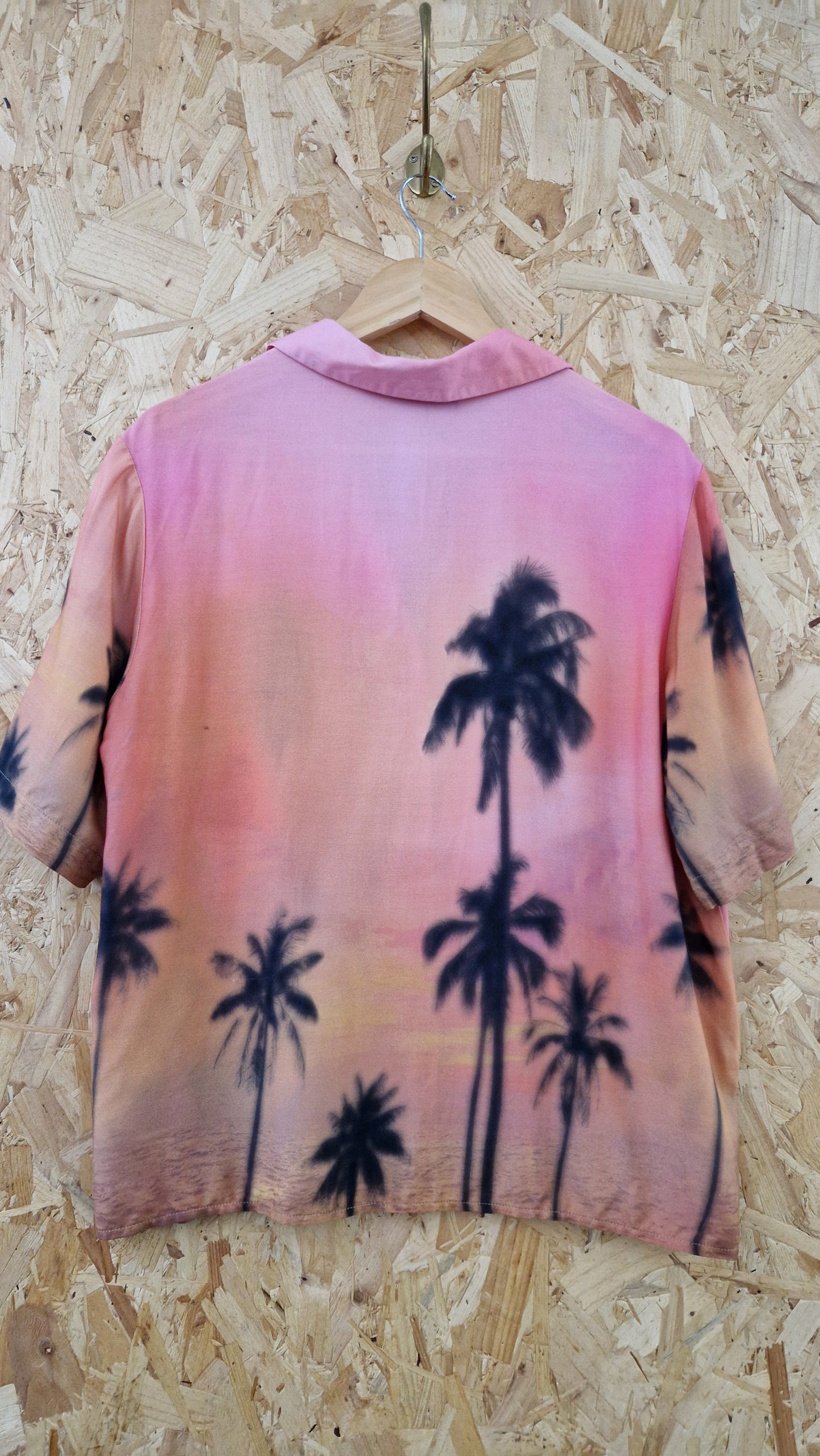Preloved ASOS Short Sleeve Hawaiian Print Shirt Size 10