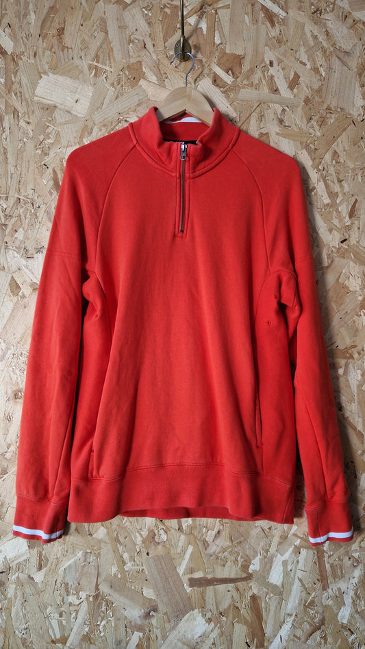 Preloved Nike Quarter Zip Panelled Loopback Sweatshirt Size Medium