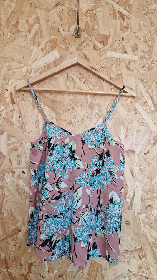 Preloved Topshop Printed Camisole Top Size 8