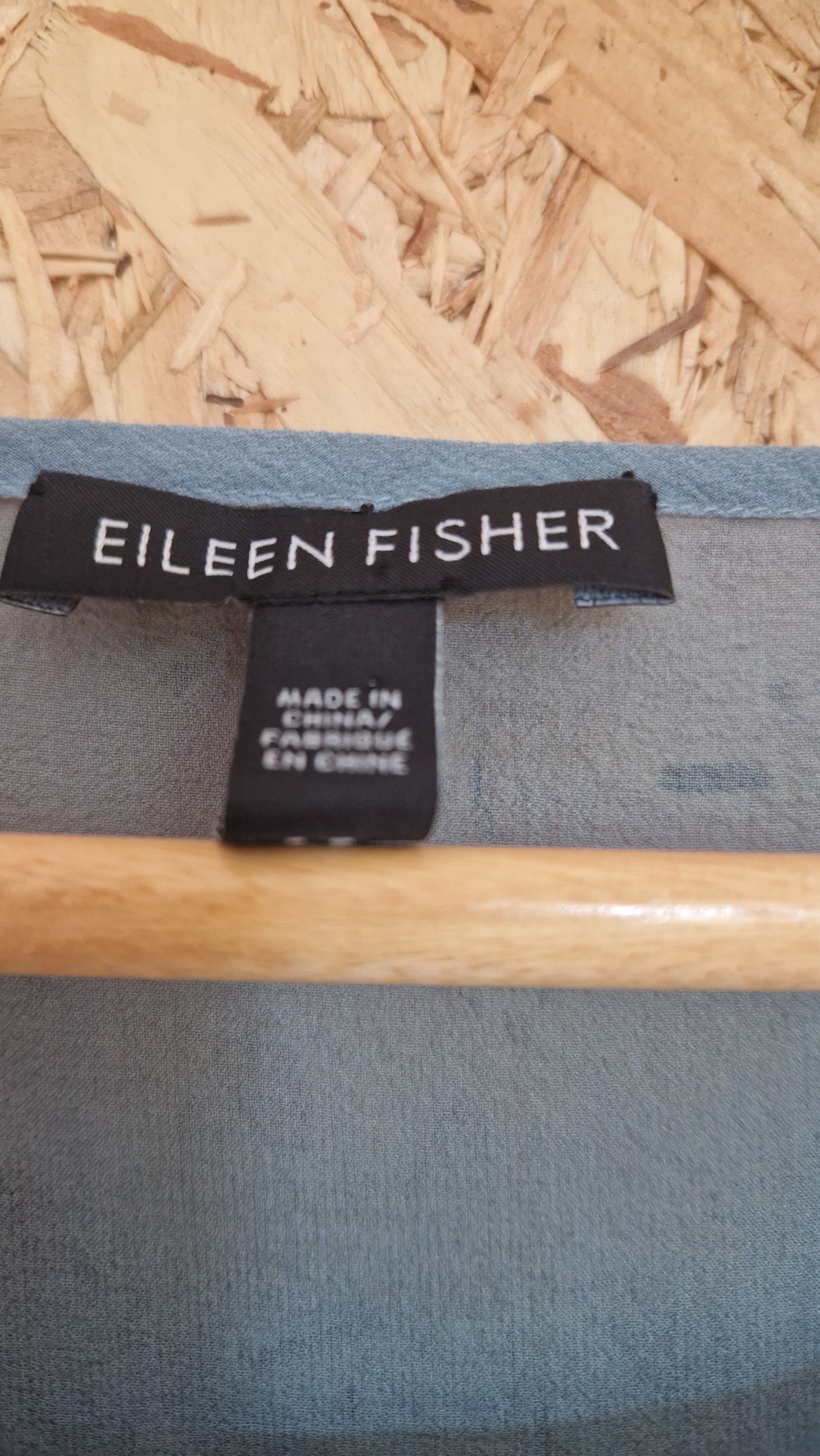 Preloved Eileen Fisher Short Sleeve Top with Matching Under Vest Size Small