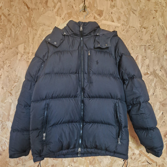 Preloved Polo by Ralph Lauren Down Filled Hooded Puffa Jacket Size Large