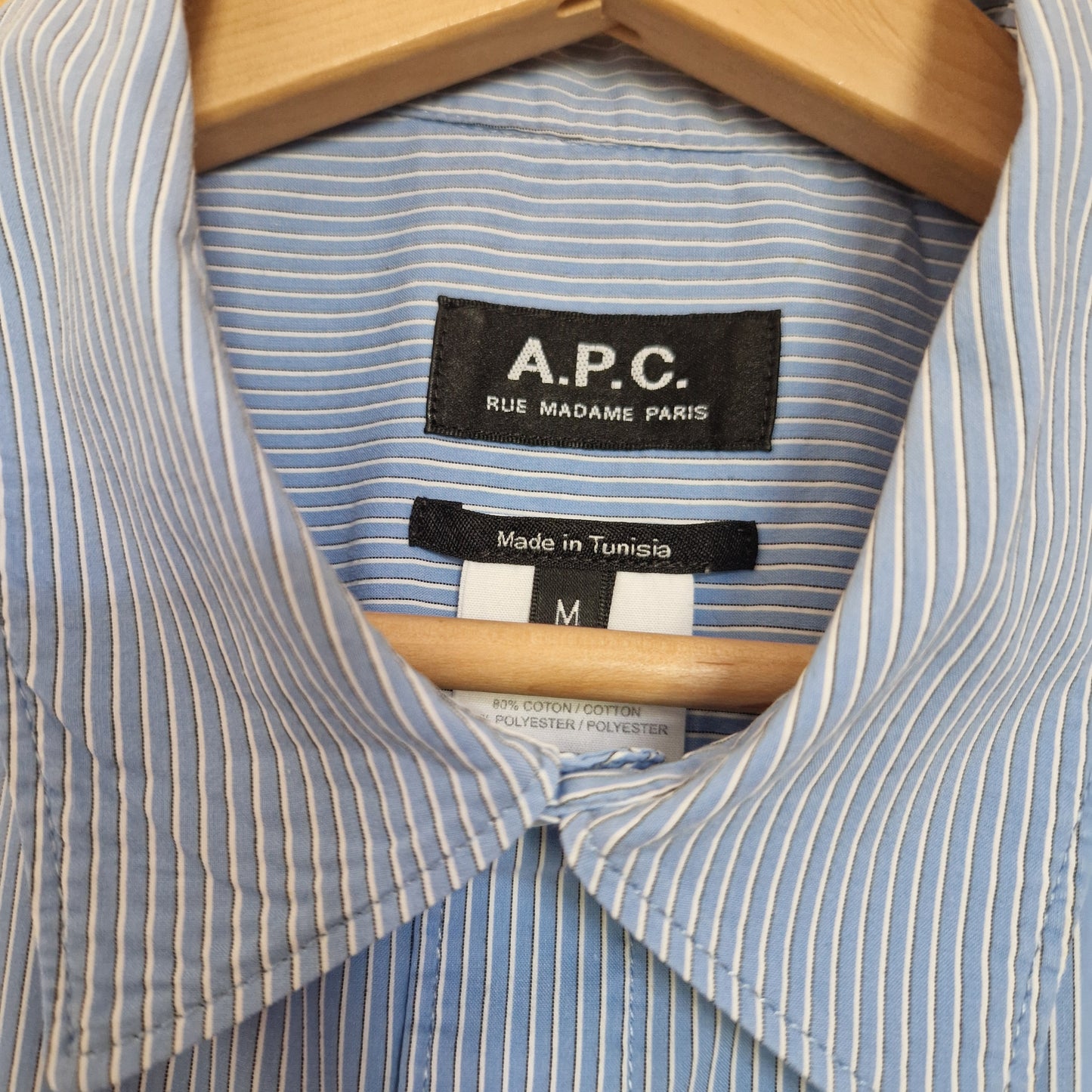 Preloved A.P.C Long Sleeve Stripe Shirt Size Medium