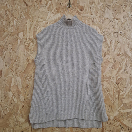 Preloved Ganni Turtle Neck Ribbed Tank Size Small