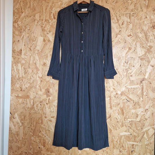 Preloved Toast Long Sleeve Striped Shirtdress Size 8