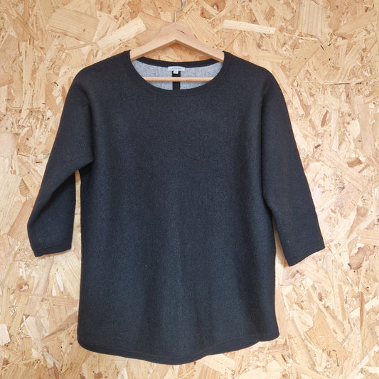Preloved Jigsaw 3/4 Sleeve Double Faced Jumper Size Small