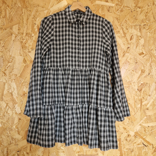 Preloved Zara Long Sleeve Mini Shirtdress Size Small