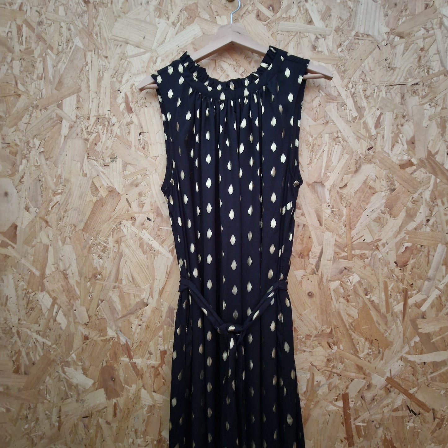 Brand New Biba Sleeveless Lurex & Chiffon Dress Size 16