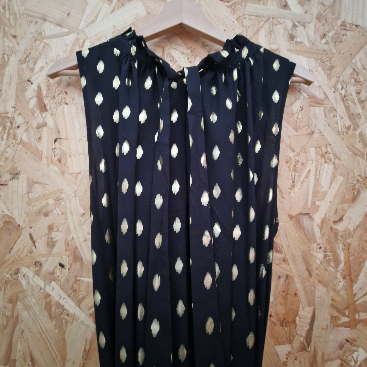 Brand New Biba Sleeveless Lurex & Chiffon Dress Size 16