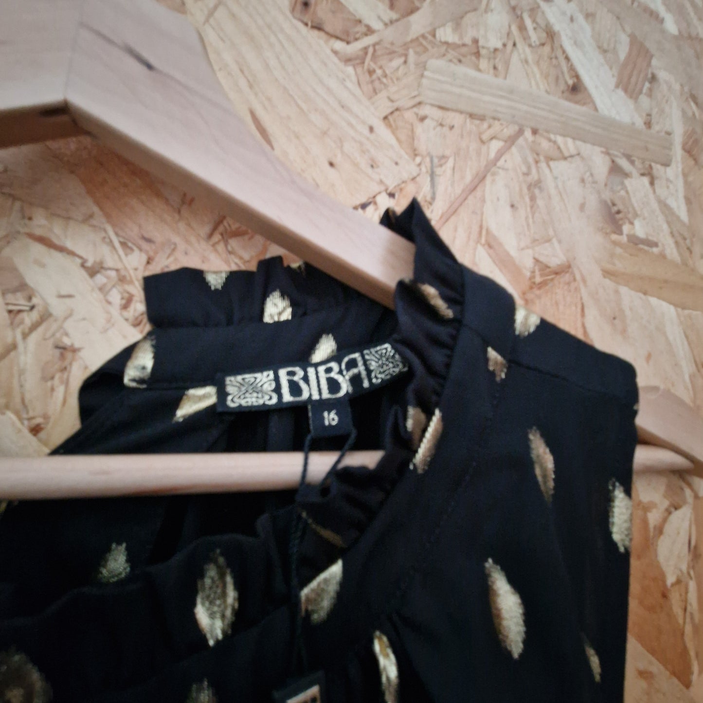 Brand New Biba Sleeveless Lurex & Chiffon Dress Size 16