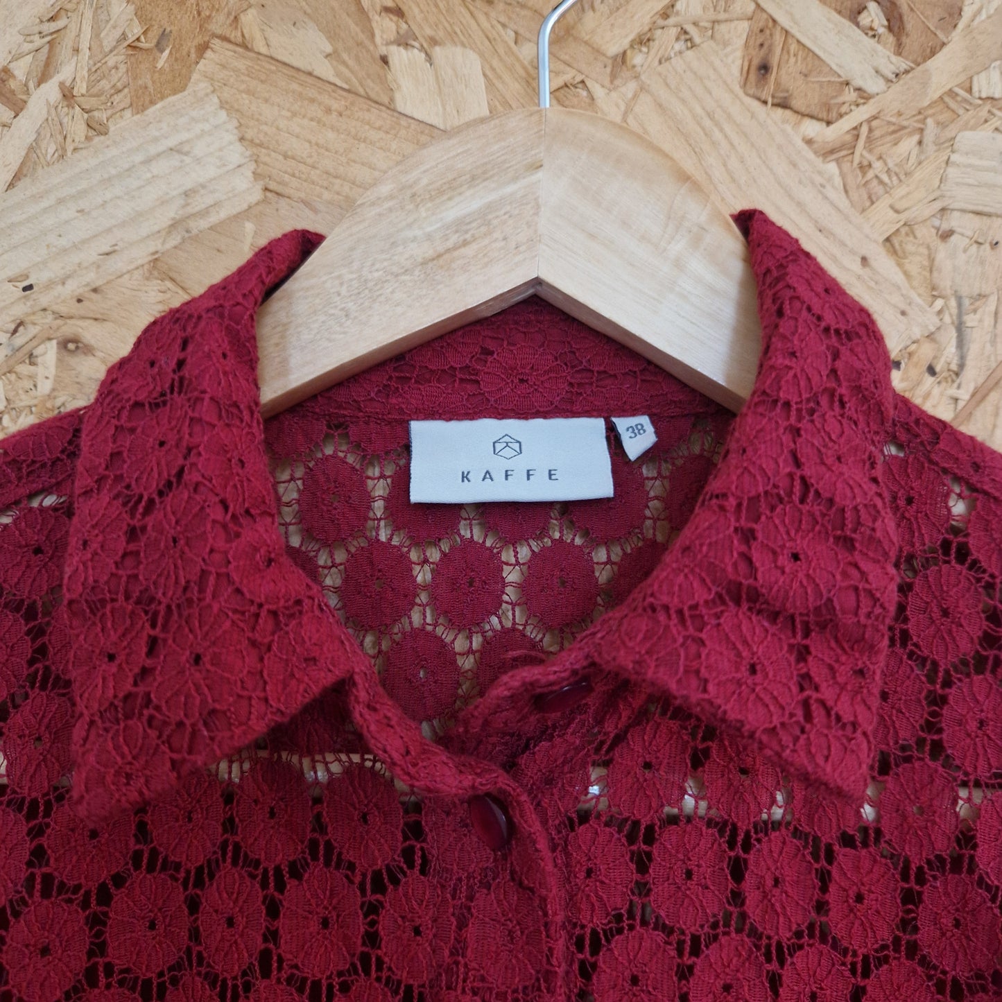 Preloved Kaffe Crochet Lace Blouse Size 38/ 12