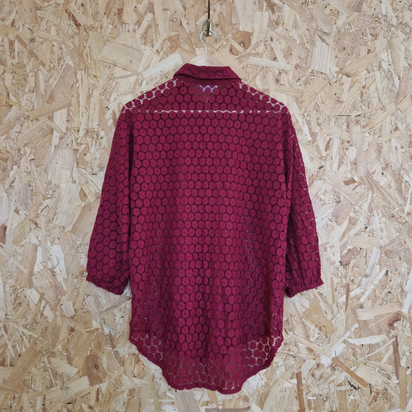 Preloved Kaffe Crochet Lace Blouse Size 38/ 12