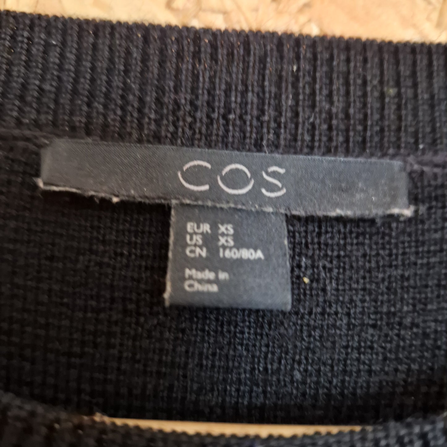 Preloved COS 100% Wool Milano Stitch Dress Size XSmall