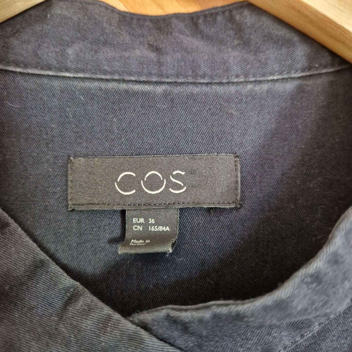 Preloved COS Stand Collar Shirtdress Size UK 8/ EUR 36