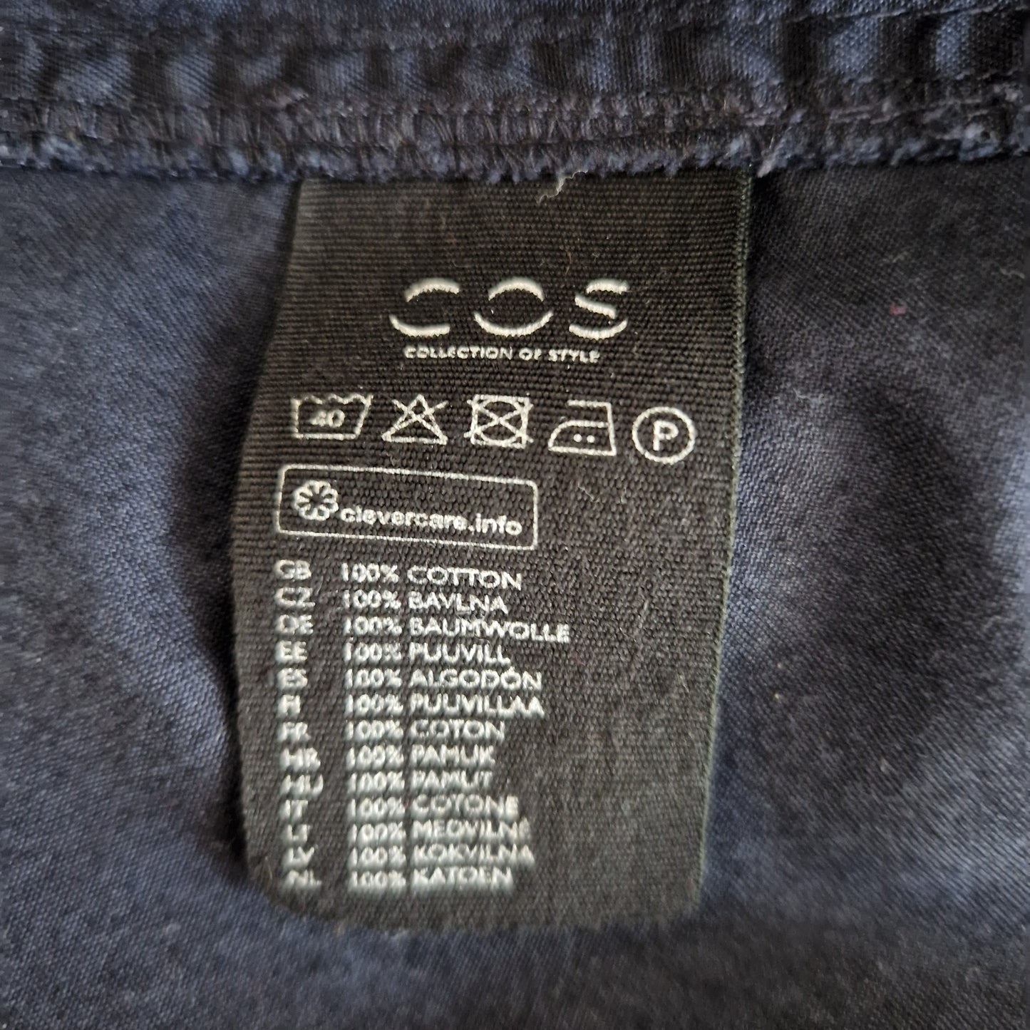 Preloved COS Stand Collar Shirtdress Size UK 8/ EUR 36