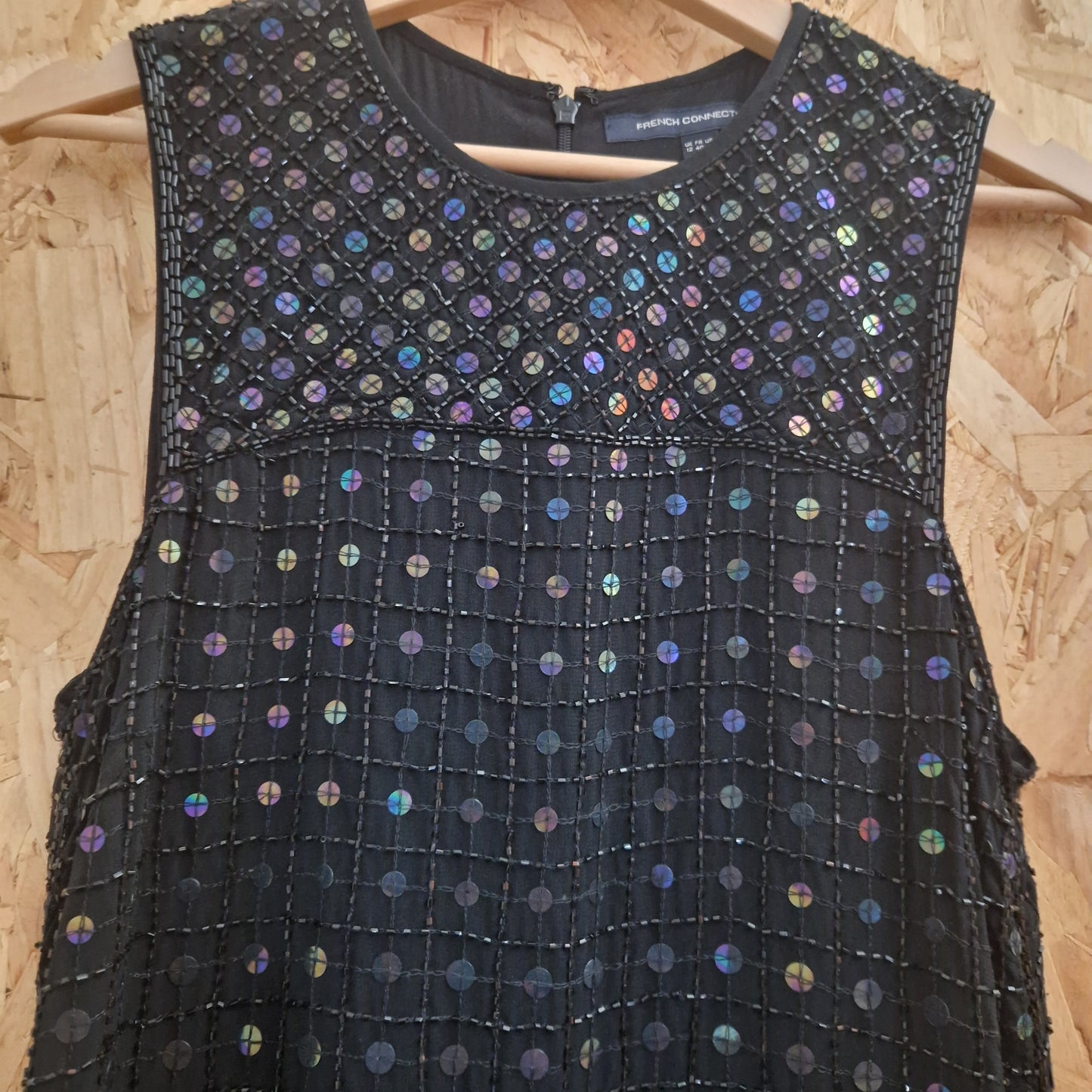 Preloved French Connection Sequin Dress Size 12