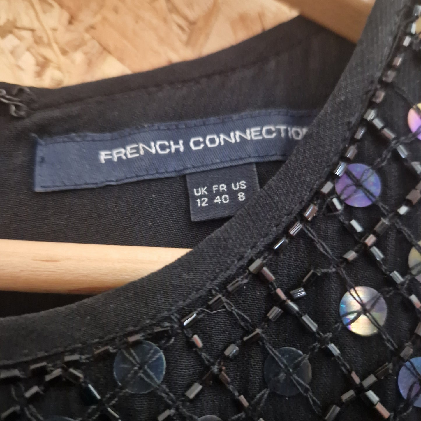 Preloved French Connection Sequin Dress Size 12
