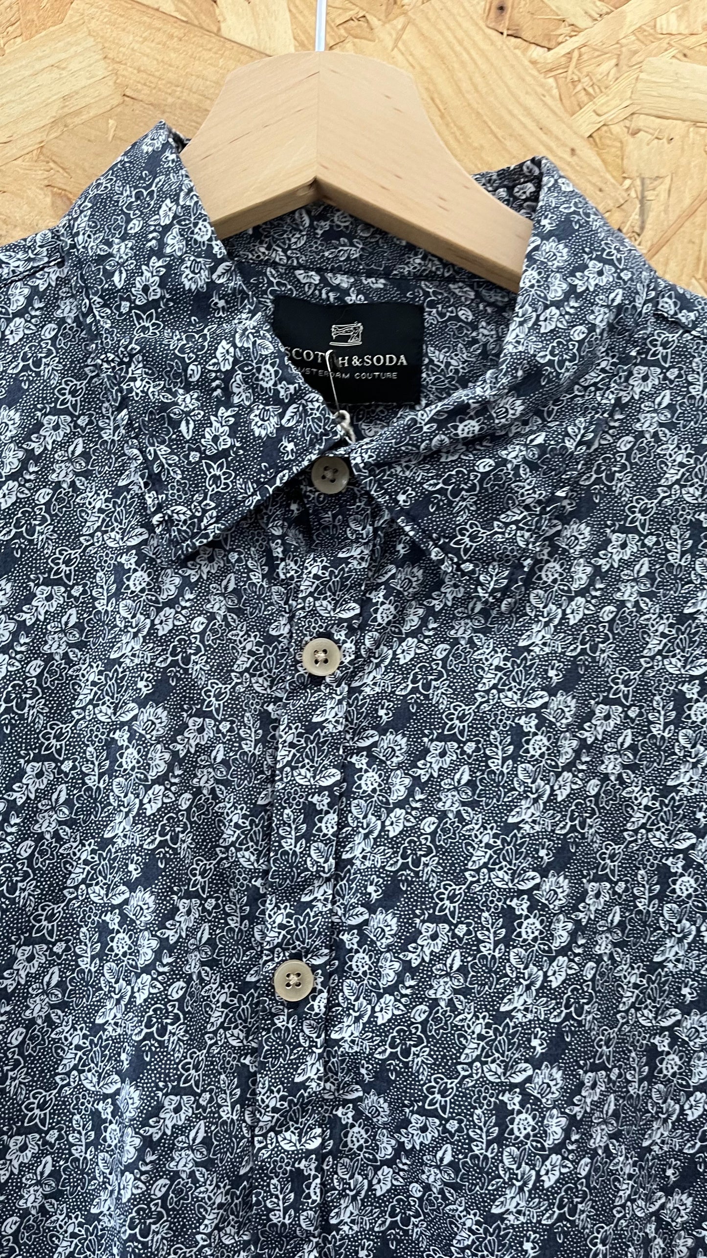 Preloved Scotch & Soda Long Sleeve Printed Shirt Size Medium