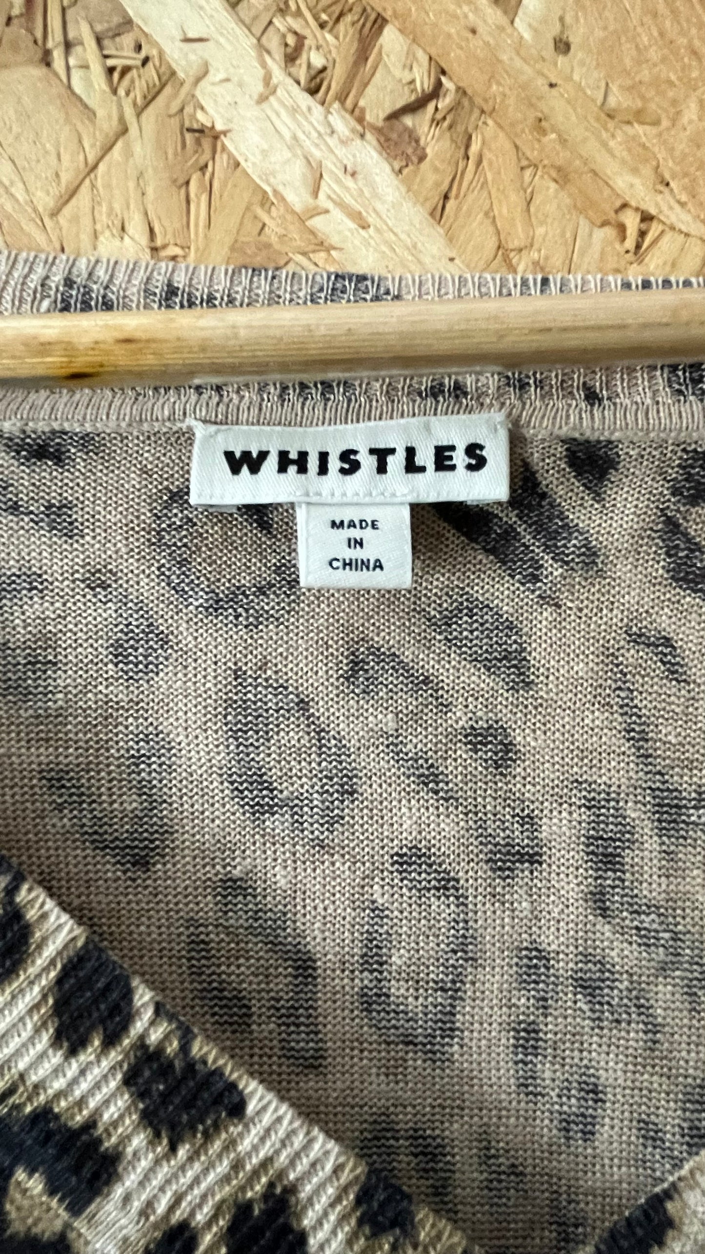 Preloved Whistles Longsleeve V Neck Jumper Size L